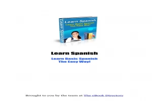 Learn basic Spanish the easy way